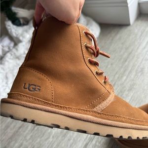 UGG Neumel High Suede Lace-Up Booties